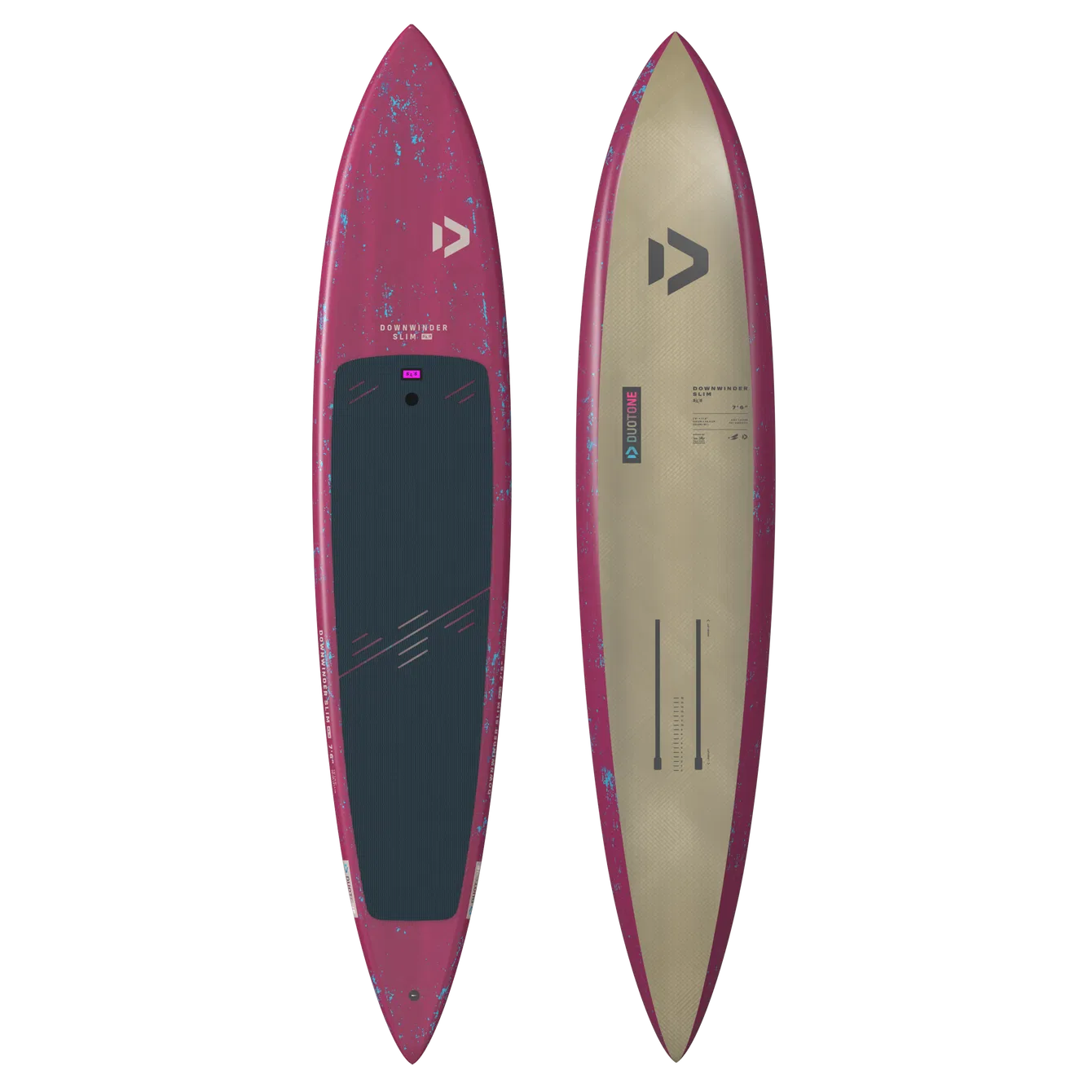 DTF-Foilboard Downwinder Slim SLS - Fuchsia